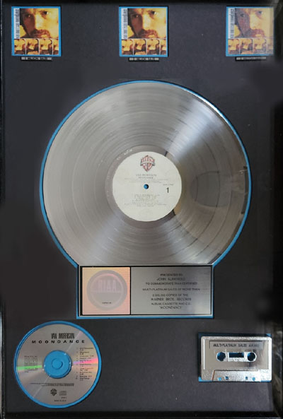 RIAA multiplatinum sales award for Moondance
