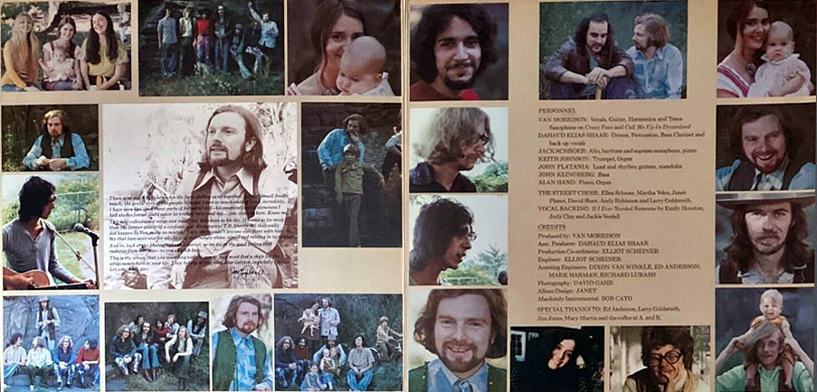inside of His Band and the Street Choir album sleeve
