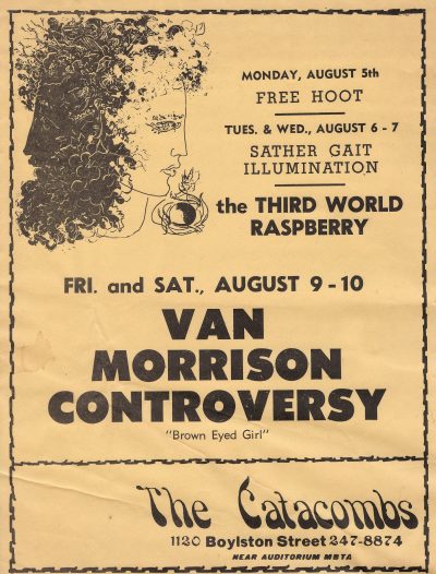 concert poster for Van Morrison and Third World Raspberry